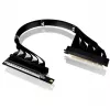 Thermaltake PCI-E 4.0 Dual 90 Degree Riser Cable, 40 cm, Black