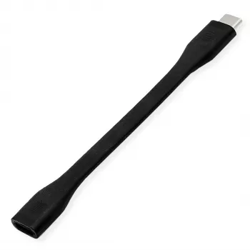 ROLINE Cable Adapter USB4 Gen3x2 40Gbit/C-C ST/BU Flat - Cable - Digital/Data
