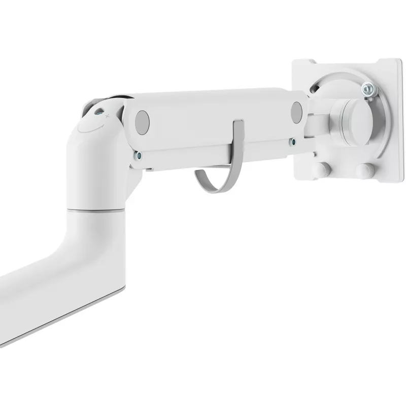 Monitor mount DIGITUS Single, clamp, 57 inch max, 27 kg capacity, VESA 75x75–100x100, white