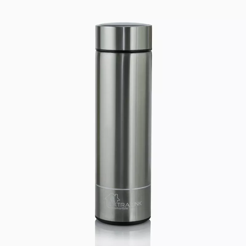 Extralink Smart Travel Mug Silver, Thermal Mug with LED Display