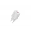 AC Indoor USB GaN Charger DIGITUS DA-10301 — 30W, 1× USB-C, 1× USB-A, 100–240V, white