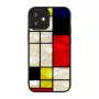 Protective case iKins for Apple iPhone 12 mini — black Mondrian design