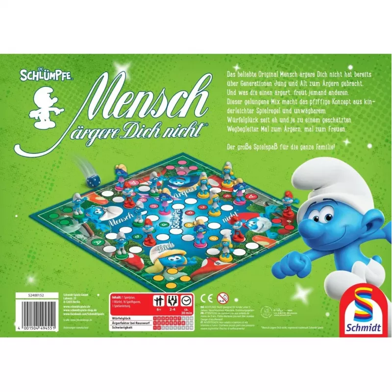 Schmidt Spiele The Smurfs Classic Ludo Board Game