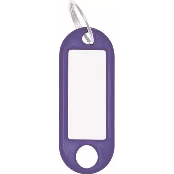 Key tags WEDO 262101803, blue, 21×52 mm, pack of 10