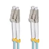 Qoltec - patch cable - LC/UPC Multimode (M) Pour LC/UPC Multimode (M) - 1 M - fibre optic - Duplex - 50 / 125 Microns - OM3 - halogen-free