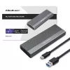 Qoltec Enclosure for SSD M.2 drive,SATA,NGFF,USB C