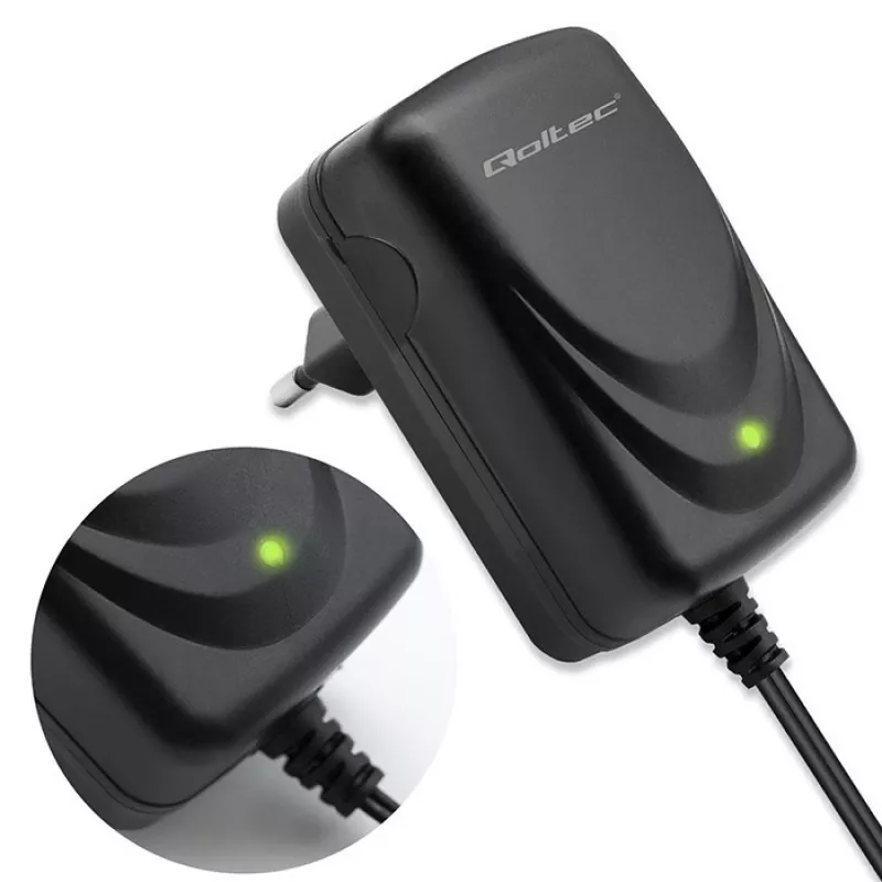 Battery charger QOLTEC Charger for AGM GEL STD 12V 1.5A