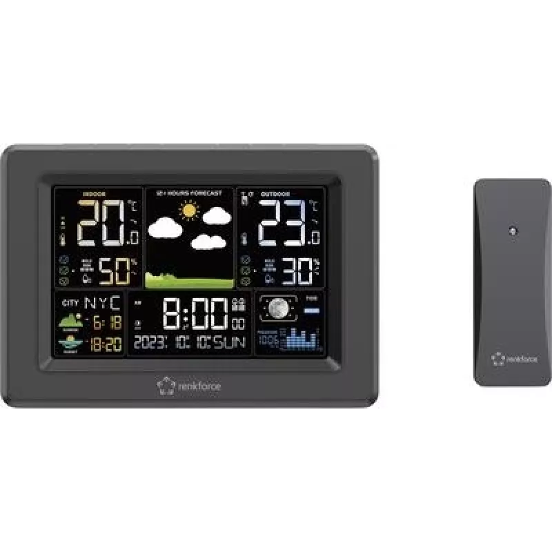 Renkforce Digitale-Wetterstation Black (RF-4883630)