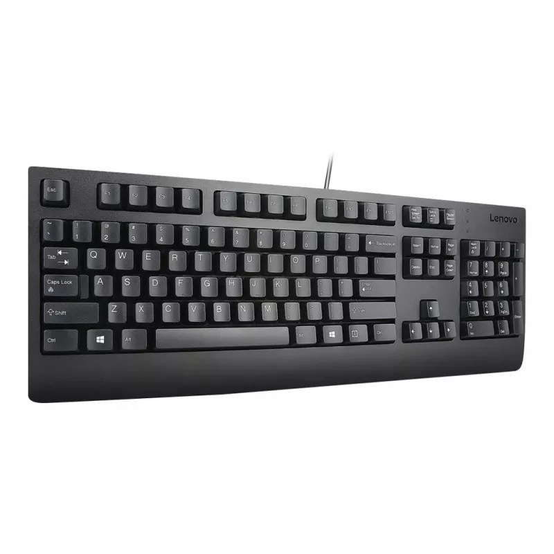 Wired Full-size Keyboard Lenovo Preferred Pro II — USB, Slovakian layout, Black, with wrist rest