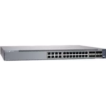 Juniper EX4100 24-Port 10/100/1000BaseT, 4x 10G SFP+ Uplink ports, 4x 25G SFP28 Stacking/Uplink ports, redundant fans, 1 AC PSU JPSU-150-AC-AFO included (optics sold separately) wu