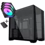 Lian Li O11 Vision Compact PC-Enclosure Bundle + 3x UNI FAN SL-INF 120 Reverse Blade Fan - black