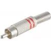 Cinch (RCA) Connector ShiverPeaks 6 mm metal, model 52000-R, red