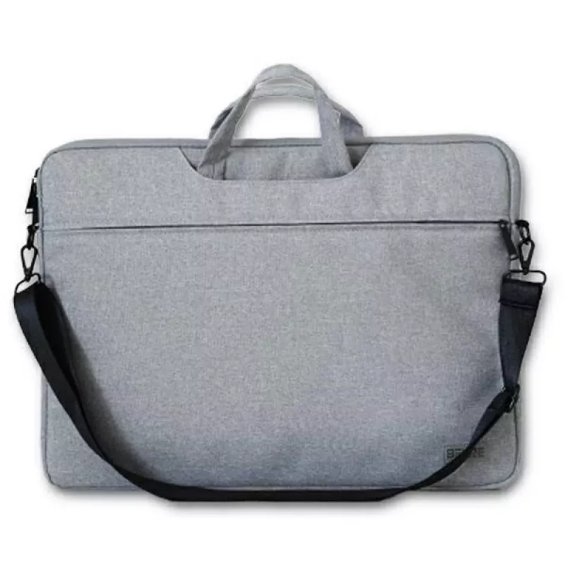 Laptop Bag Beline 16 — gray durable lightweight material, fits 16-inch laptops