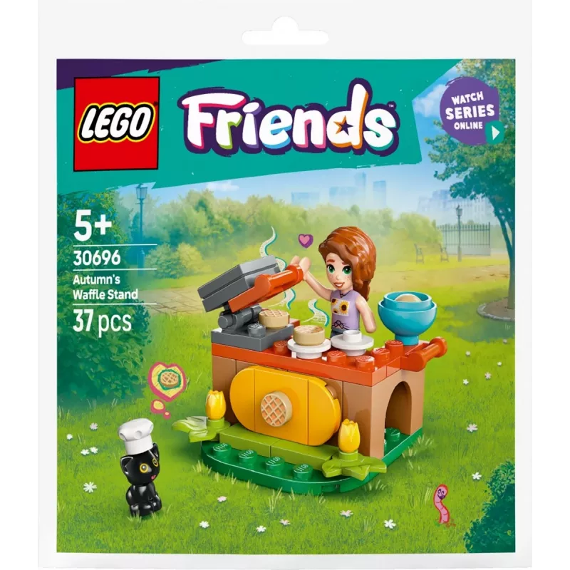 Construction toy LEGO Friends 30696 Autumn's Waffle Stand playset, small build, minifigures included