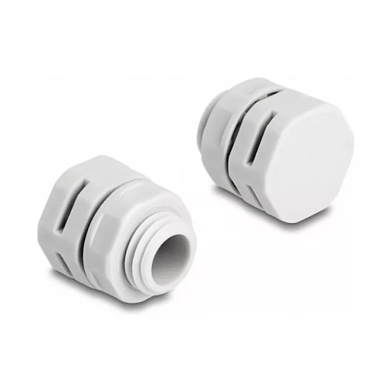 DeLOCK Ventilation Plug M12 grey 2 pcs Polyamide 8 mm
