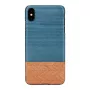 Smartphone case man and wood for iPhone XS Max — denim black