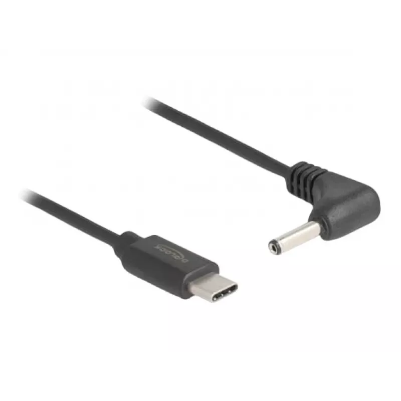 DeLOCK 85393 power cable Black 1.5 m USB C 3.5 x 1.35 mm