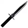 Fixed-blade survival knife cinema classic Rambo I CC-H1 — 360 mm overall, 225 mm serrated steel blade, black leather scabbard