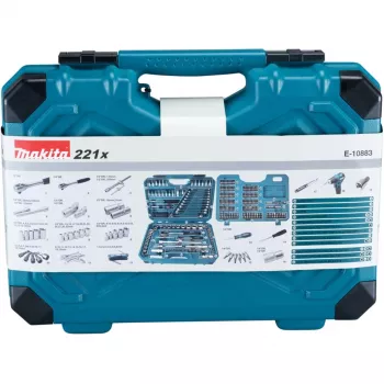 Makita E-10883 mechanics tool set 221 tools