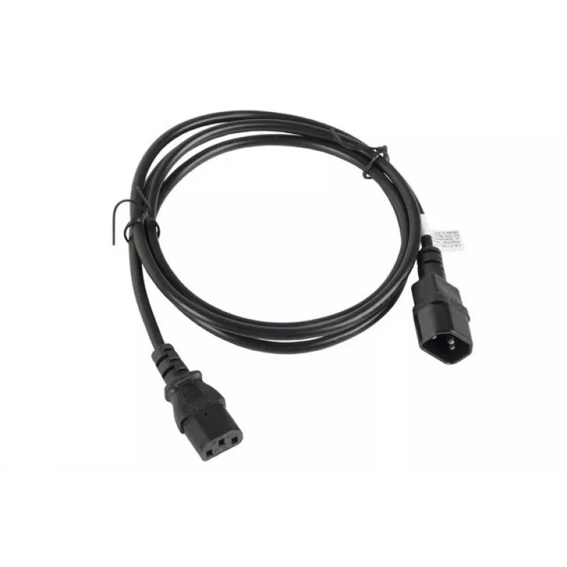 Lanberg CA-C13E-11CC-0018-BK Stromkabel Schwarz 1,8 m C13-Koppler C14-Koppler (CA-C13E-11CC-0018-BK)