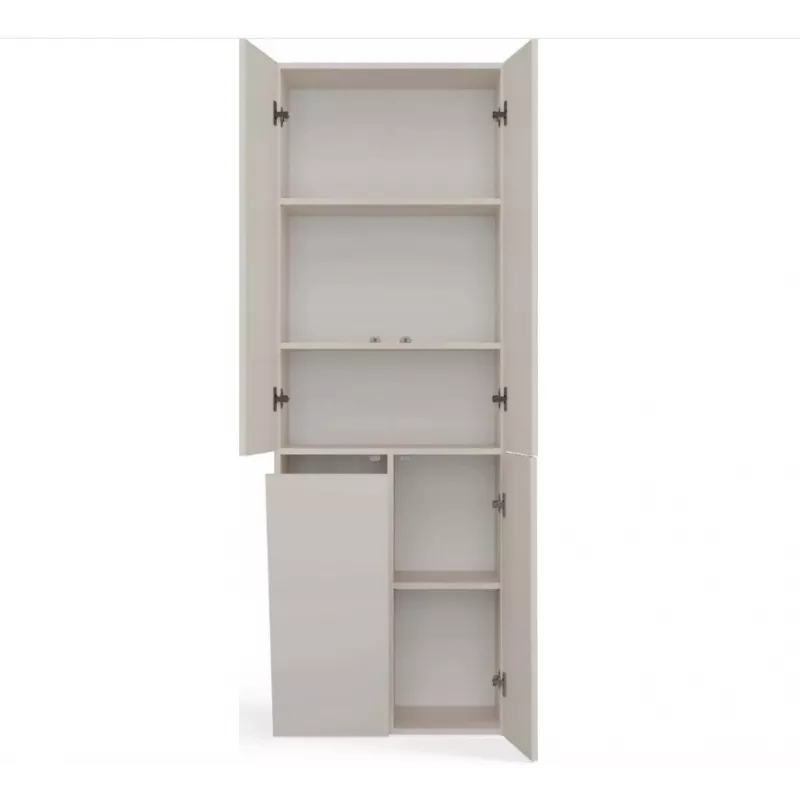 Bathroom Cabinet Nel DD 1K Basket Casmere Colour Long Doors