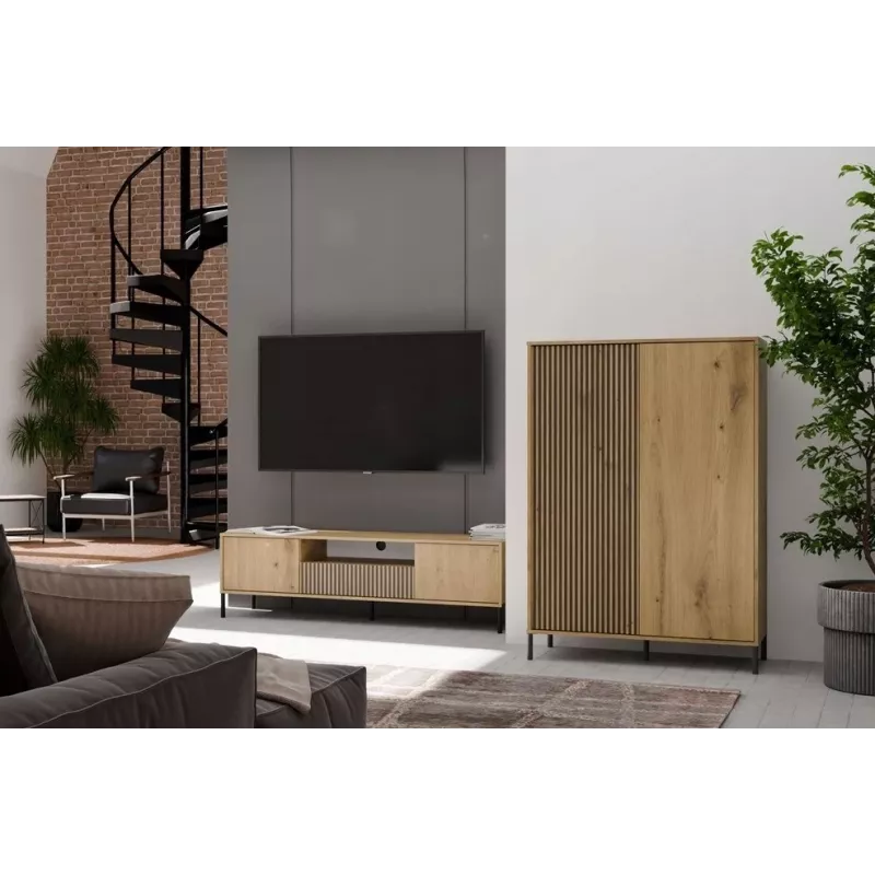 RTV KAMARO 160 SLIM/GŁ ARTISAN OAK