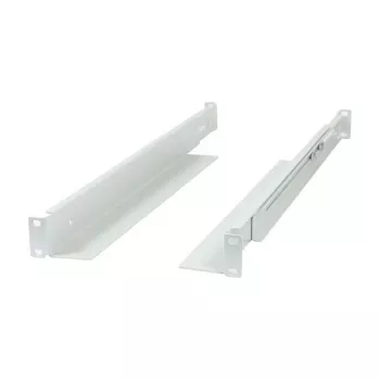 Mounting L‑rail bracket ALLNET adjustable length 502–849 mm light gray, pair