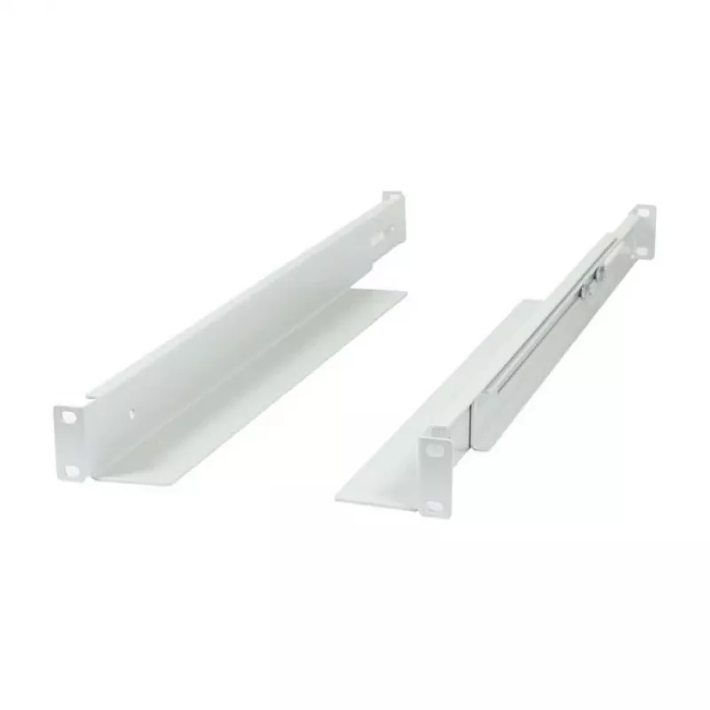 Mounting L‑rail bracket ALLNET adjustable length 502–849 mm light gray, pair
