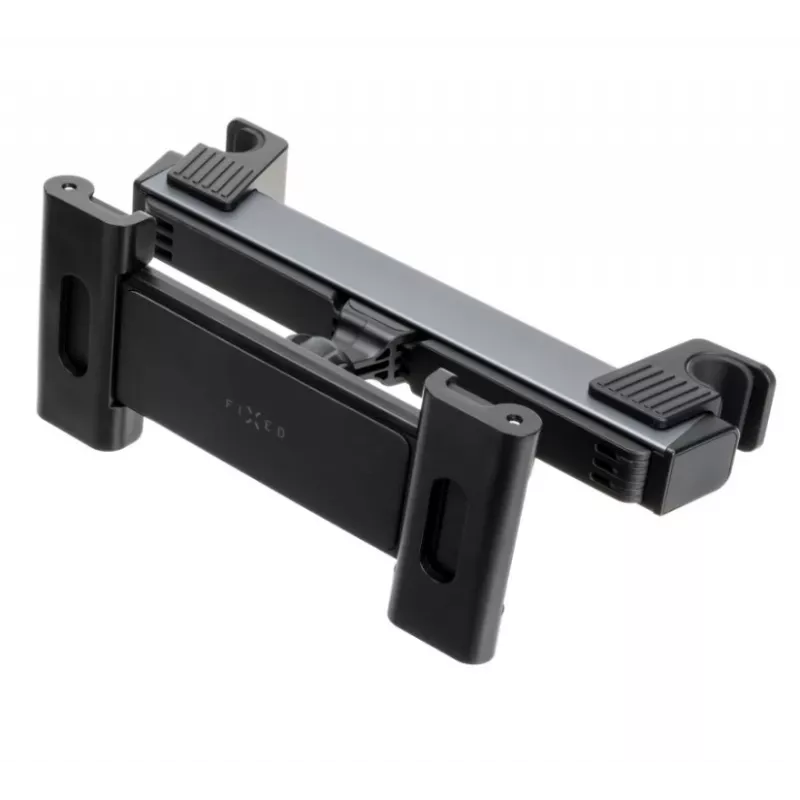 Tablet holder FIXED PASSENGER Max — aluminum and plastic, Space Gray, stationary mount for passenger seats