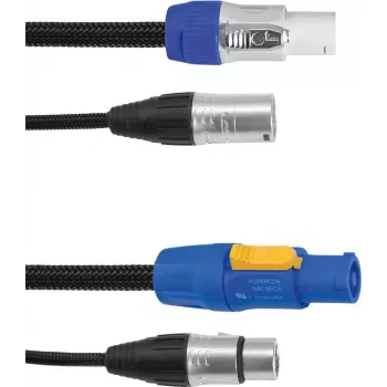 DMX kombi cable EUROLITE 30227780 P-Con to 3‑pin XLR, 1.5 m