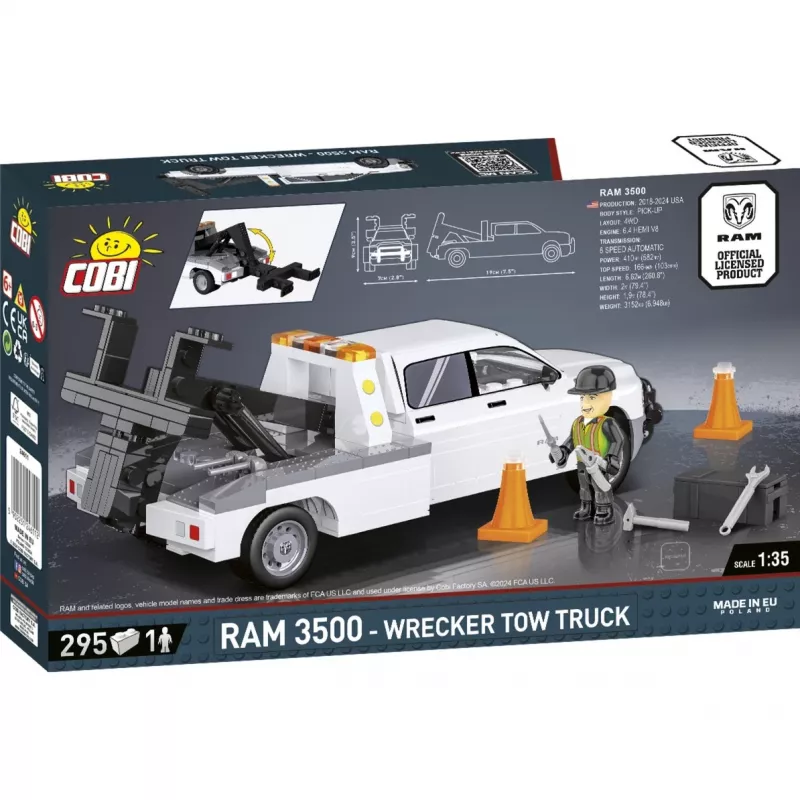 Cobi Wrecker Tow Truck RAM 3500 construction toy COBI-24611, brick set