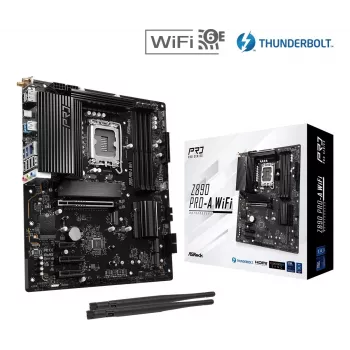 Motherboard ASRock Z890 Pro-A WiFi — Intel Z890, LGA 1851, ATX, DDR5, 4x DIMM, 256GB, Wi‑Fi 6E, 2.5Gb LAN