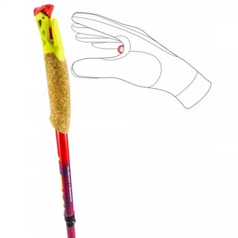 Trekking poles Leki TRL Ultratrail FX One 120 cm, red