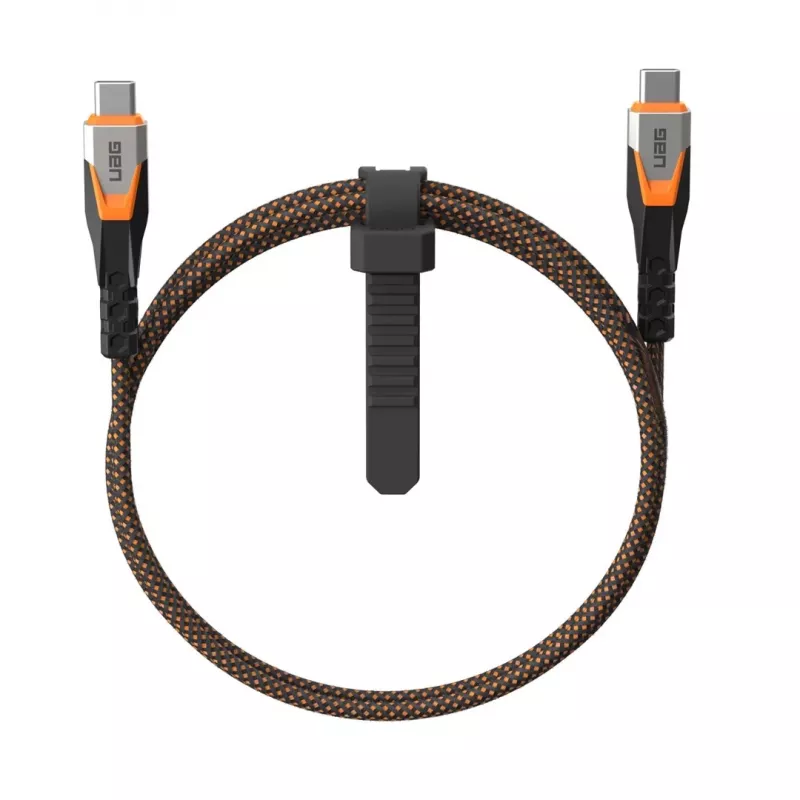 USB C to USB C cable C2G 9B4415114097 USB 3.2 Gen 2x2 0.75 m — Black/Orange