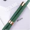 Phone necklace Lookabe loo014 for iPhone XR – gold-green protective pouch with strap