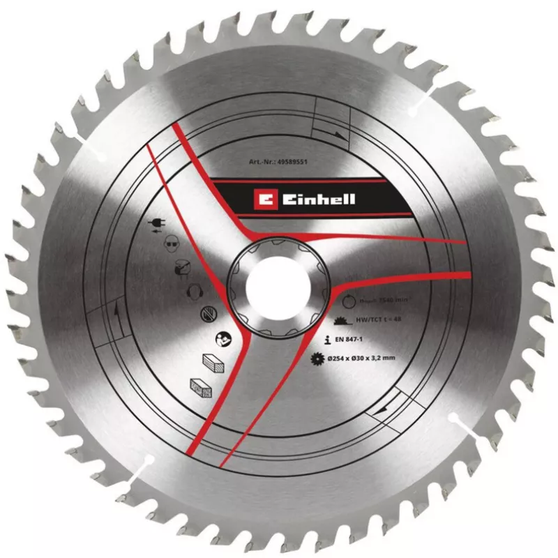 KWB Circular Saw Blade TCT Ø 254 x 30mm, 3.2mm, 48 Teeth