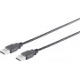USB cable S/CONN 13-22185 USB 2.0 1.8 m Black