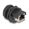 DeLOCK RJ45 Cat.6A Coupler IP67 waterproof dustproof black