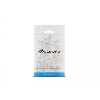 LANBERG RJ-45 cable connector PLU-5000, U/UTP (UTP) shielding, translucent white, pack of 100