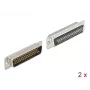 D-Sub HD 50 pin male metal solder version 2 pieces DeLOCK 66705