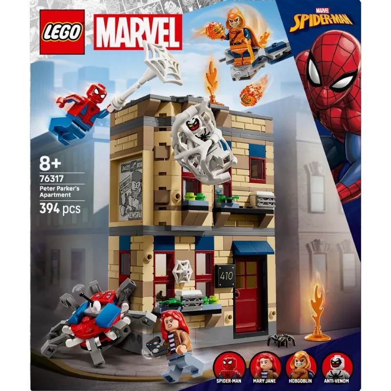 LEGO Marvel set 76317 Peter Parker's Apartment with Spider-Man minifigure