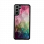Smartphone case iKins for Samsung Galaxy S21+ — water flower design, black