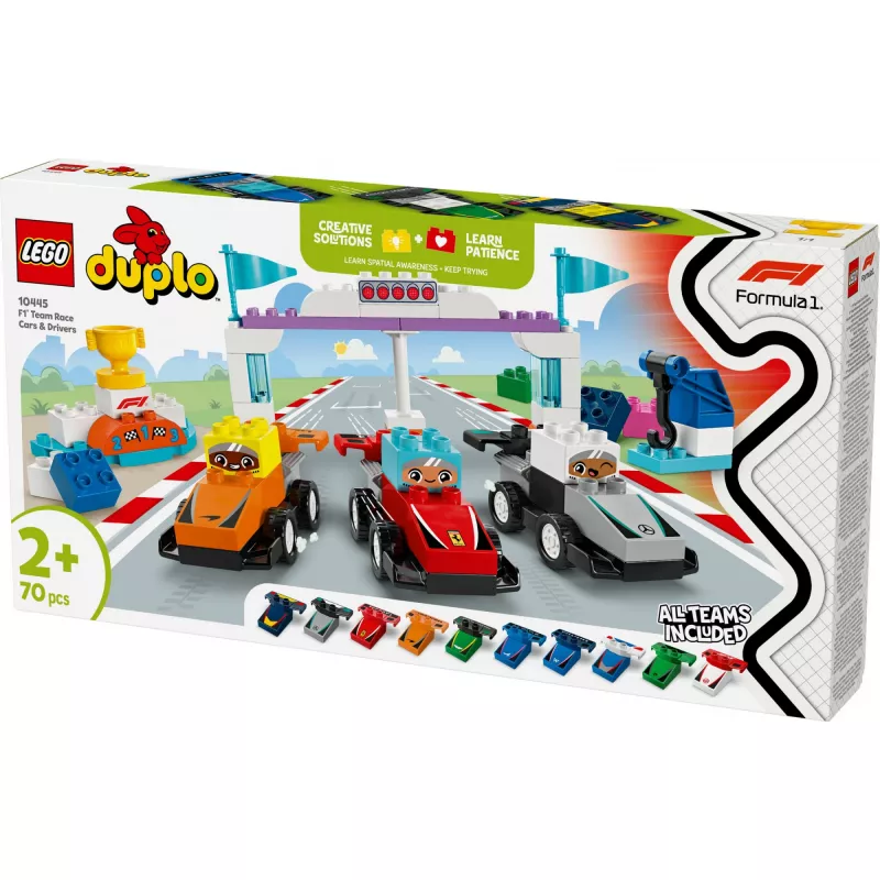 LEGO DUPLO 10445 F1 Team Race Cars & Drivers