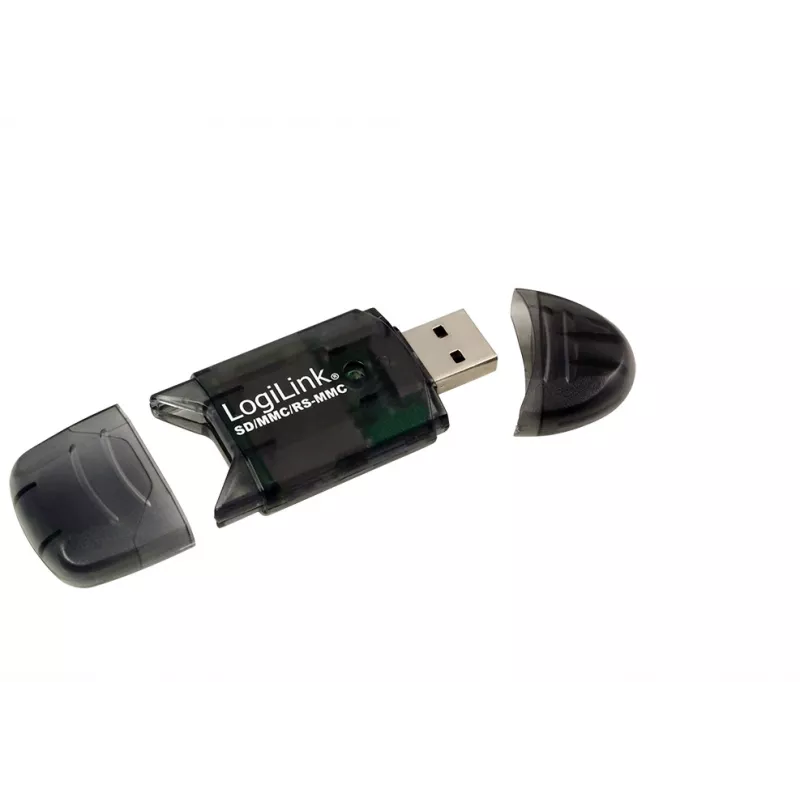 Card reader LOGILINK CR0007 USB 2.0 for SD/MMC, black, up to 480 Mbit/s