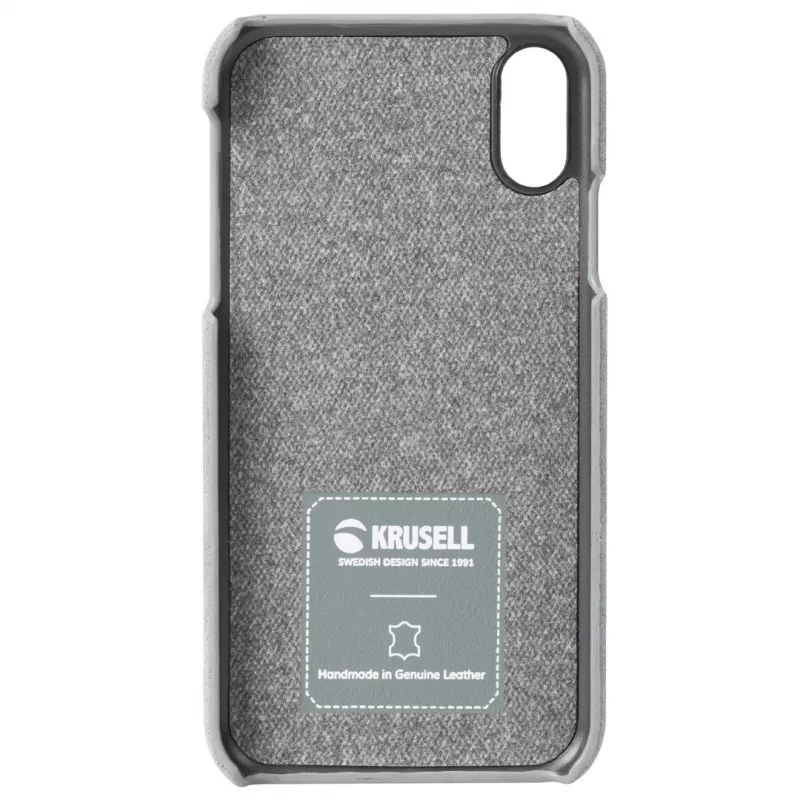 Cover Krusell Broby iPhone XS Max 16.5 cm Grey