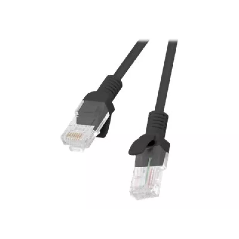 Network cable LANBERG Cat5e PCU5-10CC-1500-BK RJ-45 to RJ-45 15 m Black U/UTP
