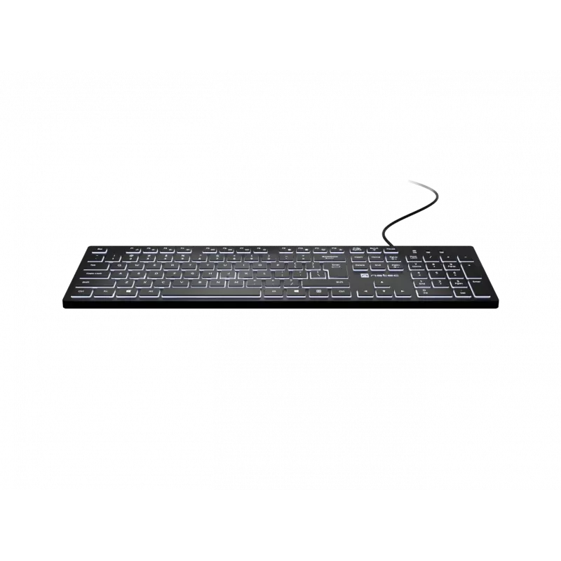 Wired keyboard NATEC HERRING GLOW US layout with white backlight