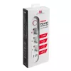 Power strip MACLEAN MCE394W — 3 sockets, 3×USB 2.1A, 110–240V AC, 2500W, 1.5 m cable, white