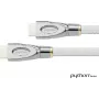 Connection Cable HDMI® 2.0 Cable 4K2K / UHD 60Hz, 24K Gold-Plated Contacts, OFC, Nylon Braiding White, 3m, PYTHON® Series (GC-M0164)