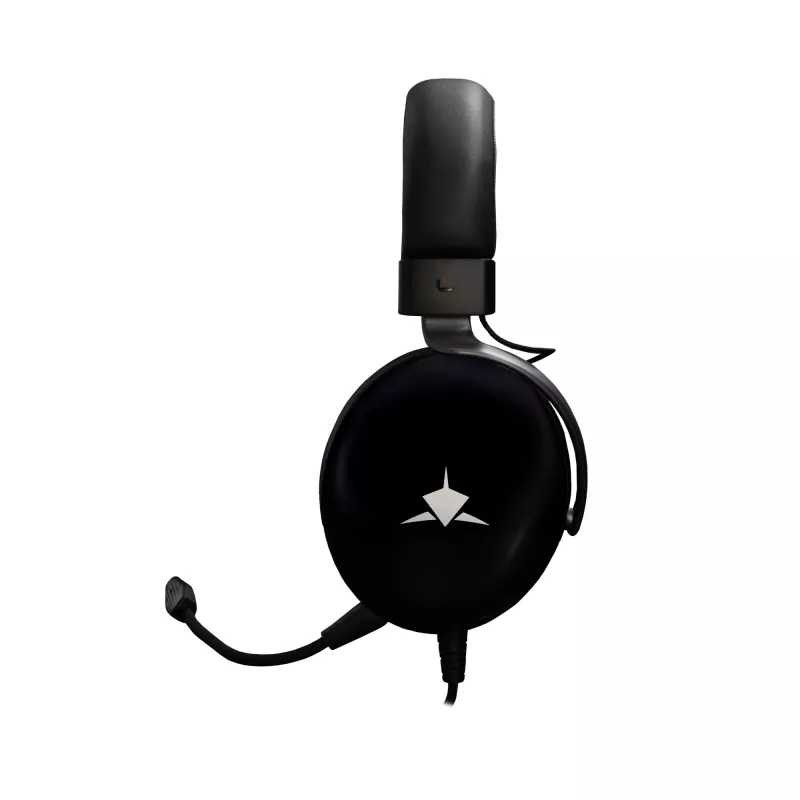 Gaming headset White Shark GH-2540 Elephant Black with RGB lighting and detachable microphone